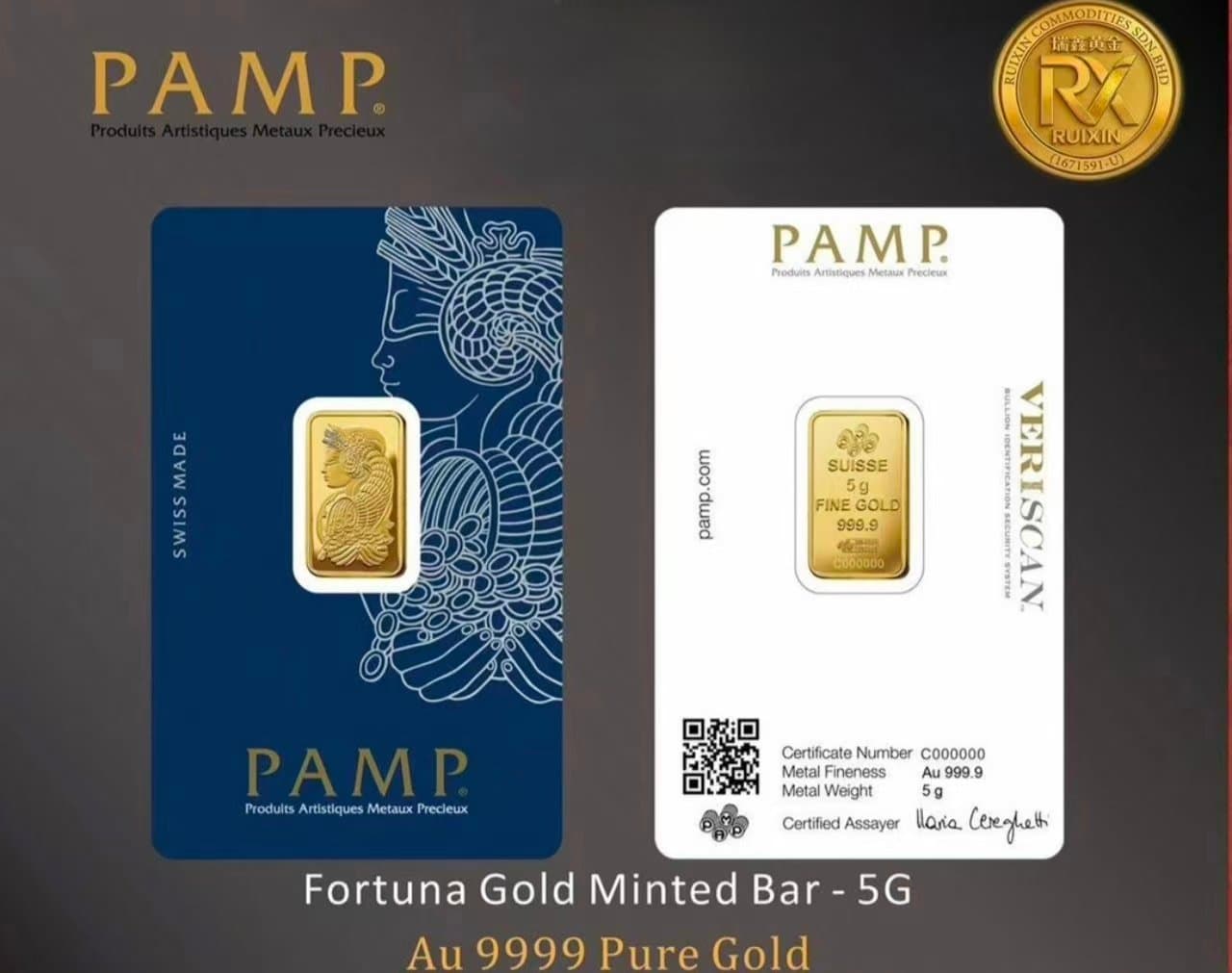 FORTUNA GOLD Minted Bar - 5g *BRAND NEW* (1/1)