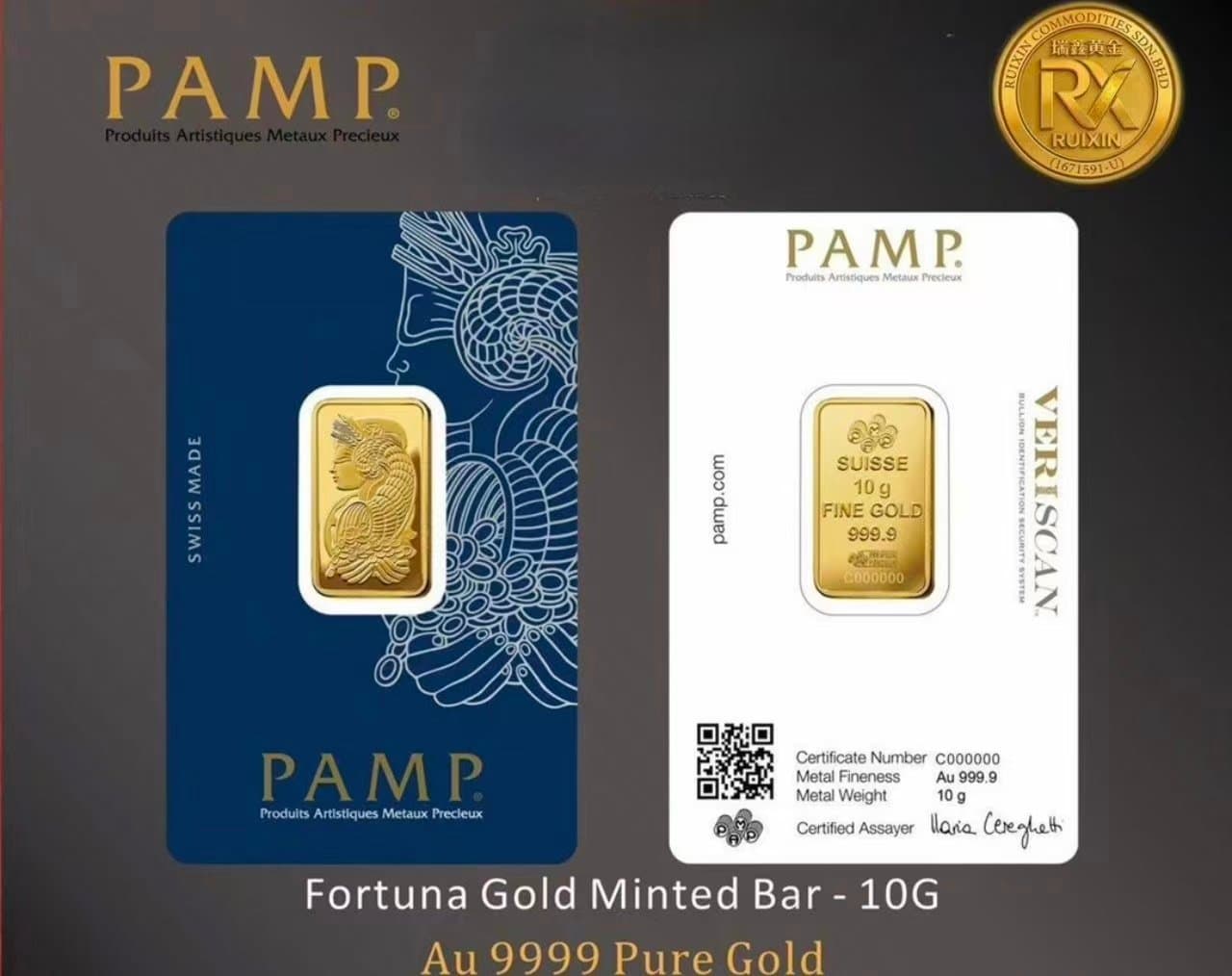 FORTUNA GOLD Minted Bar - 10g *BRAND NEW* (1/1)