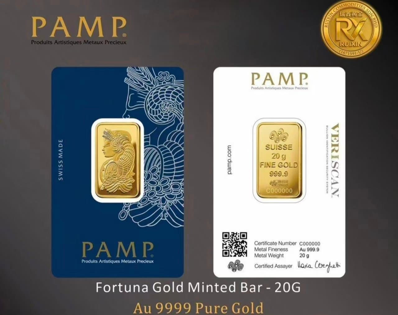 FORTUNA GOLD Minted Bar - 20g *BRAND NEW* (1/1)