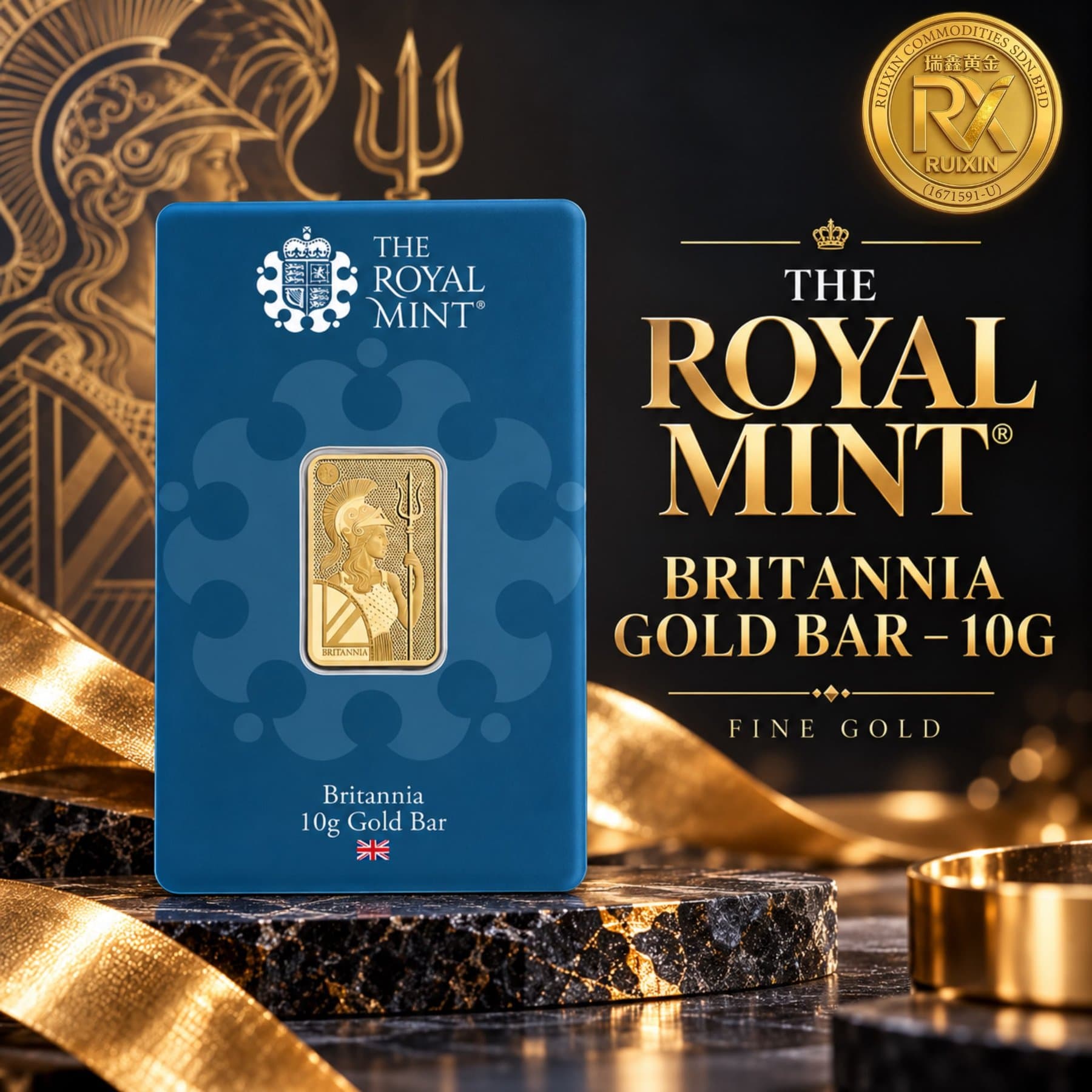 BRITANNIA GOLD Bar - 10g *BRAND NEW* (1/1)