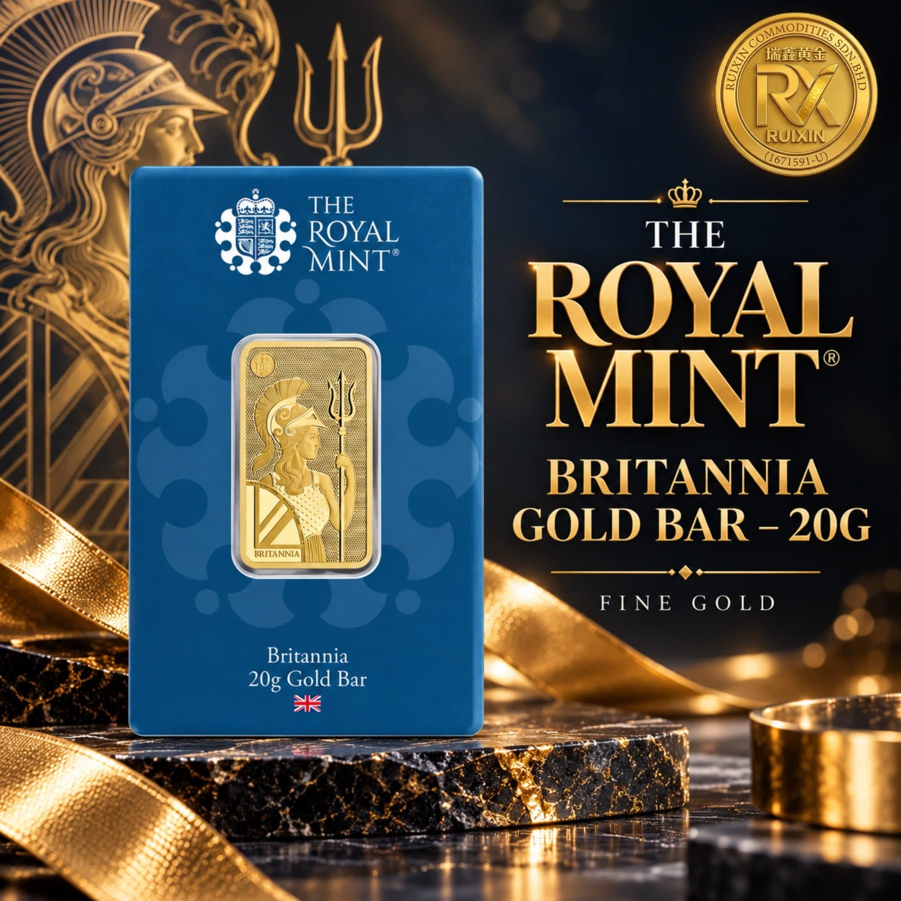 BRITANNIA GOLD Bar - 20g *BRAND NEW* (1/1)